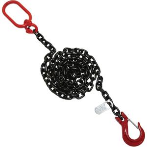Chain Sling - 9/32", Oblong & Slip, Single, 10', Grade 100, 4300 lbs.