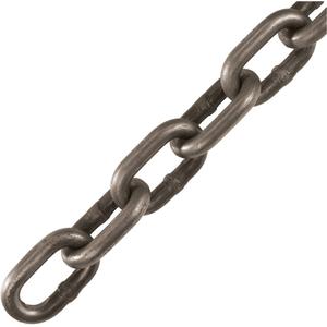 Straight Link Chain - 1900 lbs. (0.95 tons), 550' (152.4 m), Grade 30, 5/16", Low Carbon Steel, Self-Coloured, 4:1