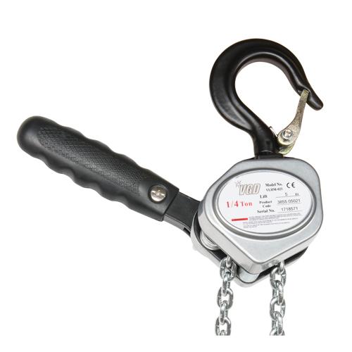 Mini Lever Hoist - 1100 lbs. (0.55 tons), 5', Zinc Plated, Grade 80, 4 X 12, Aluminum alloy - Image 2