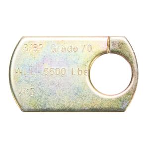 Chain Tag - Yellow chromate finish, Size, grade, capacity and brand