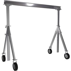 Adjustable Aluminum Gantry Crane - 1500 lbs. (0.75 tons), 10', 10.7', 8.2', Pneumatic