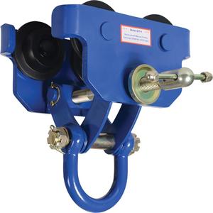 Quick Install Manual Trolley - 6000 lbs., 3" - 7-1/2", Steel, Blue