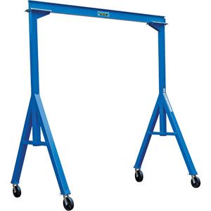 Fixed Height Gantry Crane - 2000 lbs. (1 tons), 118", 6", 64-1/2", 10', Steel, Nylon, Blue