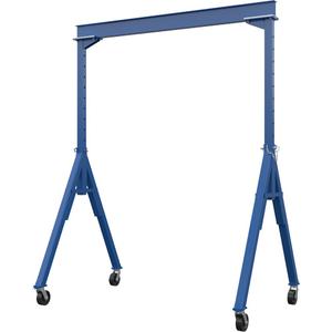 Adjustable Height Gantry Crane - 2000 lbs. (1 tons), 10', 12', 7.5", Steel, Glass Filled Nylon, 76-1/8", 4"