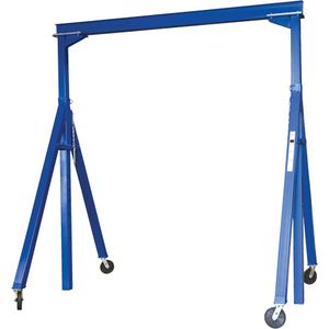 Adjustable Height Gantry Crane - 6000 lbs. (3 tons), 15', 14', 8.58", Steel, Phenolic, 89-3/4", 4"