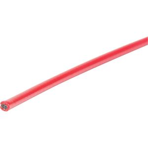 Wire Rope - 1700 lbs. (0.85 tons), 1000' (304.8 m), 1/8", 7 x 7, Galvanized, Red, 3/16"