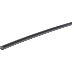 Wire Rope - 4200 lbs. (2.1 tons), 1000' (304.8 m), 3/16", 7 x 19, Galvanized, Black, 1/4"