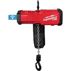 M18™ Compact 1-Ton Chain Hoist with ONE-KEY™ - 2204 lbs. (1 tons), 18V, Steel, (1) M18™ Compact 1-Ton Chain Hoist with ONE-KEY™(2983-22HD); (2) M18™ REDLITHIUM™ HIGH OUTPUT™ HD12.0 Battery Pack (48-11-1812); (1) M18™ & M12™ Rapid Charger (48-59-1808); (1) Wireless Remote; (1) PACKOUT™ Rolling Tool Box (48-22-8426)