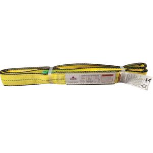 Polyester Web Sling - 8', 2", Type 4, Double, 6400 lbs., 4800 lbs., 12800 lbs., Twisted Eye