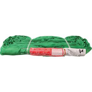 Polyester Round Sling - Green, 12', 6000 lbs., 4800 lbs., 12000 lbs., 10300 lbs., 8400 lbs., 0.9", 0.4 lbs.