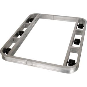 Pallet Dolly - 3600 lbs., 36", 36", 4.5", Phenolic Rollers, Aluminum, Tilt, 6