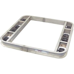 Pallet Dolly - 5400 lbs., 36", 36", 4.5", Phenolic Rollers, Aluminum, Tilt, 8