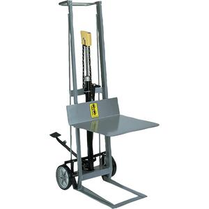 Hydraulic Platform Lift Stacker - 400 lbs., 22" W x 20" D, 0", 40", Foot Pump