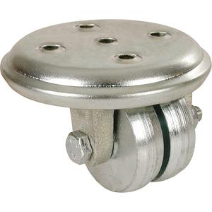Low Level Casters - 2" (51 mm), 350 lbs. (158.8 kg.), Steel, Swivel, Steel, 3/16" (4.8 mm), 3" x 1-3/4" (76 mm x 44 mm), 1/4" (6.35 mm), 2-1/2" x 3-5/8" (64 mm x 92 mm), Plain, 2", 2.4375"