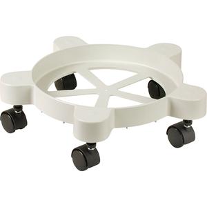 Lil'Dolly™ Pail Dollies - Plastic, Round Frame, 75 lbs., 11", 6", Plastic, Beige