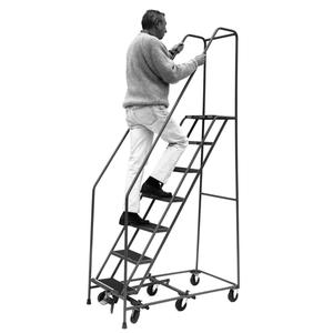 All Directional Ladders - 6, 60", 14", Steel, 16", Anti-Skid, 93", 49", 30"