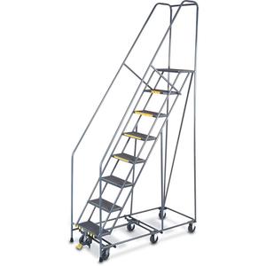 All Directional Ladders - 8, 80", 14", Steel, 16", Anti-Skid, 113", 61", 32"