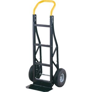 Lite Hand Truck - Continuous, Nylon, 14" W x 7" D, Pneumatic, 10" H x 3-1/2" W, 500 lbs., 48", 20-1/2"