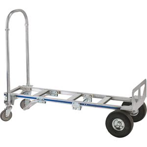 Cobra Sr. 2-in-1 Trucks - Continuous, Steel, 18" W x 7-1/2" D, Pneumatic, 10" H x 3.5" W, 600 lbs., 1250 lbs., Continuous, 4, 18" wide, 61 3/4"