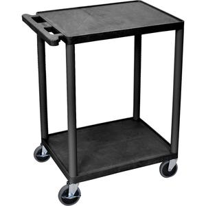 Utility Cart - 2, 400 lbs., Plastic, 18", 33", 24", Rubber, Knocked Down