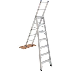 2700 Series Industrial Duty Multi-Way Ladders - 7', 14', Aluminum, 250 lbs., 1, 1, 14', 11', 7'