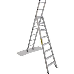 2700 Series Industrial Duty Multi-Way Ladders - '-, 8', 16', Aluminum, 250 lbs., 1, 1, 16', 13', 8'