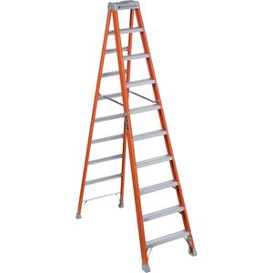Industrial Heavy-Duty Stepladders - 10', Fibreglass, 300 lbs., 28.76", 65.50", 1A, 1A
