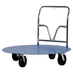 Ergonomic Platform Cart - 48", 48", 39-1/8", 2000 lbs., Corner Standard, 8", Nylon, 49-1/16"