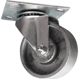 General Purpose Caster - 3" (76 mm), 300 lbs. (136 kg.), Steel, Swivel, Steel, 1-1/4" (31.75 mm), 1-3/4" x 2-7/8" (44 mm x 73 mm), 5/16" (7.93 mm), 2-3/4" x 3-3/4" (70 mm x 95 mm), Nylon, 2.875", 4"