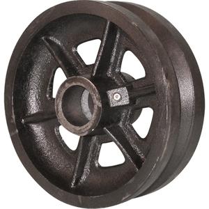 Heavy-Duty EMaxx Kingpin Caster - 4" (101.6 mm), 1000 lbs. (453.6 kg.), Cast Iron, Rigid, Steel, 2" (50.8 mm), 2-5/8" - 3" (67 mm x 76 mm) - 3" - 3-5/8" (76 mm - 92 mm), 3/8" (9.52 mm), 4" x 4-1/2" (102 mm x 114 mm)