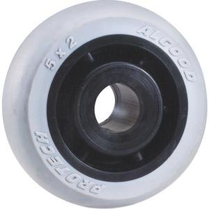 ProTech™ Polyolefin Wheels - 6" (152 mm), 375 lbs. (170 kg.), Roller, 1/2", 1-1/2" (38 mm), Polyolefin, '-43°C to 82°C (-45°F to 180°F), 1/2", 55 - 65 A Scale