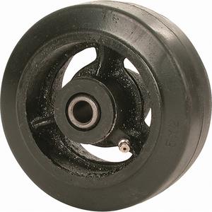 Mold-on Rubber Wheel - 8" (203 mm), 850 lbs. (385 kg.), Plain, 1-15/16", 2-1/2" (63.5 mm), 2.75", 1.9375", 70 - 75 A Scale, '-43°C to 82°C