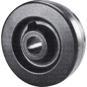 Phenolic Wheels - 8" (203 mm), 1400 lbs. (635 kg.), Roller, 1/2", 2" (51 mm), 120 Rockwell E, Phenolic, 1/2", '-43°C to 82°C (-45°F to 180°F)