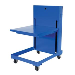 Lift Table - 30"L x 30"W, 840 lbs., 38", 15", Steel, 44-9/16", 2 locking swivel caster and 2 rigid caster, Mold-on rubber, 4" x 2"