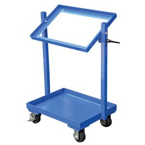 Stock Cart - 2, 200 lbs., 30-11/16", Steel, 37-5/8", 19-1/4", Mold-on Rubber, 28-1/8", Knock Down, Lip Up, 2", 1-1/2", Mold-on rubber, Baked-in powder coat