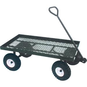 Tip-Resistant Wagons - 20", 38", 48", 800 lbs., 10", Pneumatic, 4" x 10", Green