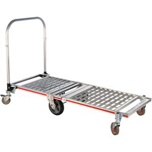 Six Wheel Folding Platform Truck - 23-1/4", 61-7/8", 39", 1550 lbs., Aluminum