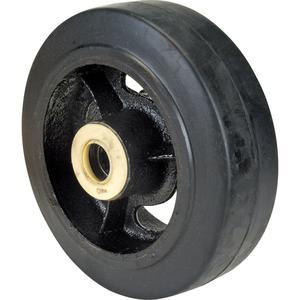 Rubber Wheels - 6" (152 mm), 550 lbs. (249 kg.), Roller, 1/2", 2" (51 mm), Rubber