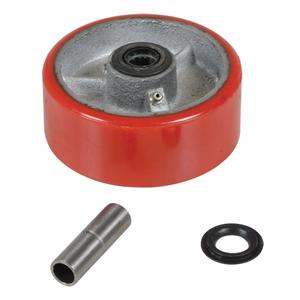 Polyurethane Wheel - 5", 550 lbs., Roller, 3/4", 2"