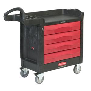 Trademaster™ Mobile Cabinets & Work Centres - 4 Drawers, Black, 40-5/8", 18-7/8", 38-3/8"