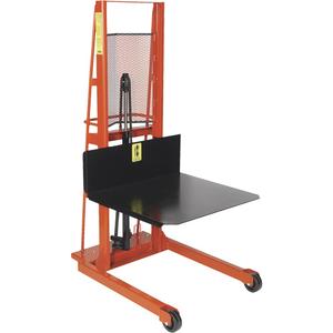 Hydraulic Platform Lift Stacker - 1000 lbs., 24" W x 24" D, 5-3/4", 60", Foot Pump