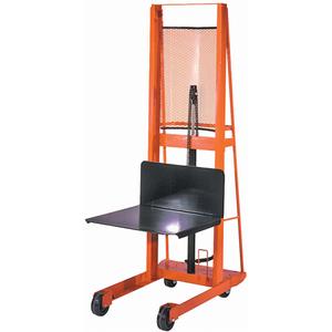 Hydraulic Platform Lift Stacker - 1000 lbs., 24" L x 24" W, 5-3/4", 80", Foot Pump