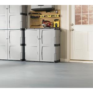 Heavy-Duty Cabinet - 37", 36", 18", 1, Mica and Charcoal, Plastic, 168 lbs., Knocked Down, 13.5 cu. ft., 336 lbs.