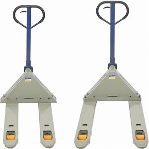 Adjustable Width Pallet Trucks - 48", 27", 5500 lbs., Steel, 6", 7.75", 3", 5 Years