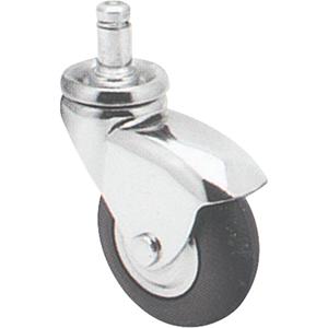 Comfort Roll Caster - 2" (51 mm), 125 lbs. (57 kg.), Neoprene Rubber, Swivel, Steel, 1" (25.4 mm), Friction Grip, 1/2" (13 mm), 7/8" (22 mm), Precision Ball, 2.6875", 2"