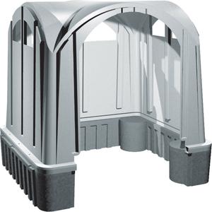 Outdoor Poly Shelters - 7', 6', 7', 3, Grey