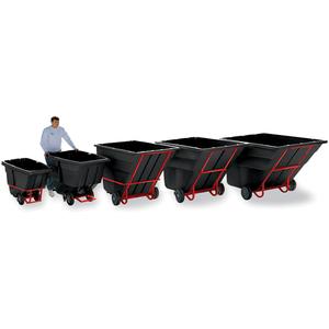 Tilt Truck - 1-1/2 cu. yd., 1200 lbs., Polyethylene, 80.5", 43", 49.5"