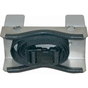 Bench Mount Single Gas Cylinder Support Bracket - 8 x 2 1/4 x 4 1/4, 3, (1) 4" - 12" Cylinder, Stainless Steel