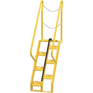 Alternating-Tread Stairs - Steel, 7, 350 lbs., 48", 9", Alternating tread