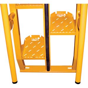 Alternating-Tread Stairs - Steel, 8, 350 lbs., 60", 9", Alternating tread